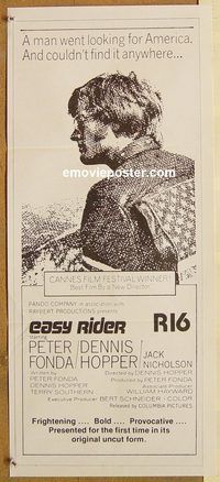 p326 EASY RIDER New Zealand movie poster R78 Peter Fonda, Hopper