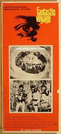 p363 FANTASTIC VOYAGE Australian daybill movie poster '66 Raquel Welch