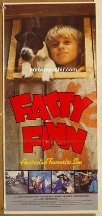 p368 FATTY FINN Australian daybill movie poster '80 Australia's favorite!