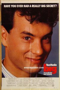 v161 BIG one-sheet movie poster '88 Tom Hanks, Elizabeth Perkins