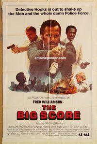 v168 BIG SCORE one-sheet movie poster '83 Fred Williamson, John Saxon