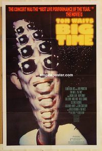 v169 BIG TIME one-sheet movie poster '88 Tom Waits jazz/blues concert!