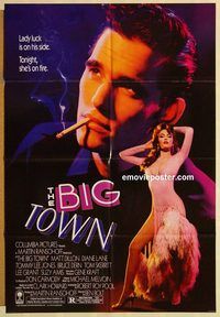 v171 BIG TOWN one-sheet movie poster '87 Matt Dillon, Tommy Lee Jones