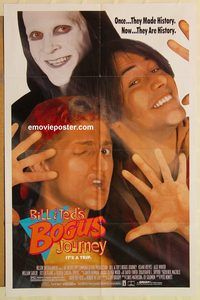 v173 BILL & TED'S BOGUS JOURNEY one-sheet movie poster '91 Keanu Reeves