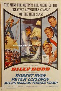 v174 BILLY BUDD one-sheet movie poster '62 Terence Stamp, Robert Ryan