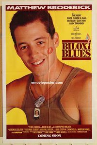 v175 BILOXI BLUES one-sheet movie poster '88 Matthew Broderick, Walken