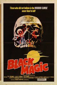 v185 BLACK MAGIC one-sheet movie poster '75 Shaw Brothers horror!