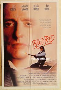 v202 BLOOD RED one-sheet movie poster '89 Eric Roberts, Dennis Hopper