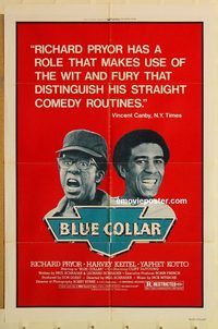 v206 BLUE COLLAR one-sheet movie poster '78 Richard Pryor, Harvey Keitel