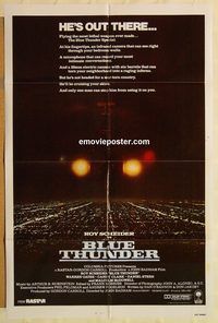 v209 BLUE THUNDER one-sheet movie poster '83 Roy Scheider, Warren Oates