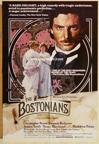 v226 BOSTONIANS one-sheet movie poster '84 Chris Reeve, Redgrave, Tandy