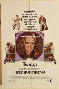 v229 BOY FRIEND one-sheet movie poster '71 Twiggy, Tommy Tune