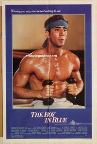 v230 BOY IN BLUE one-sheet movie poster '85 barechested Nicolas Cage!