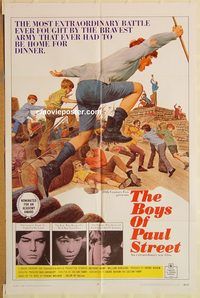 v232 BOYS OF PAUL STREET one-sheet movie poster '69 Kemp, Burleigh