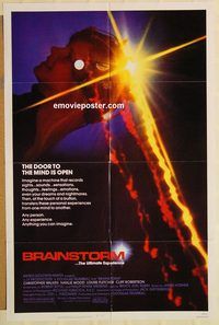 v233 BRAINSTORM one-sheet movie poster '83 Christopher Walken, Wood