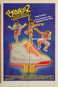 v237 BREAKIN' 2 one-sheet movie poster '84 Shabba-doo, Electric Boogaloo!