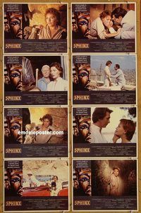 a651 SPHINX 8 movie lobby cards '81 Frank Langella, Leslie Anne-Down