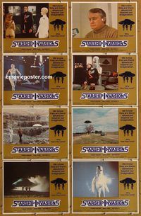 a666 STARSHIP INVASIONS 8 movie lobby cards '77 Robert Vaughn, Lee