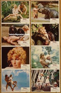 a698 TARZAN THE APE MAN 8 int'l movie lobby cards '81 sexy Bo Derek!