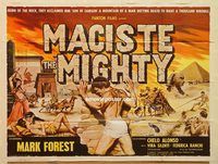 b226 SON OF SAMSON British quad movie poster '62 Maciste the Mighty!