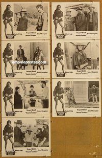 e762 HANNIE CAULDER 7 Australian vintage movie lobby cards '72 Raquel Welch