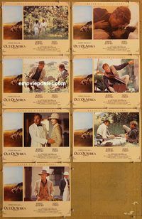 e792 OUT OF AFRICA 7 English vintage movie lobby cards '85 Redford, Streep