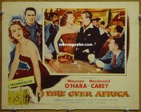 d245 MALAGA vintage movie lobby card '54 Maureen O'Hara, Carey