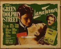 d840 GREEN DOLPHIN STREET vintage movie title lobby card '47 Lana Turner, Van Heflin