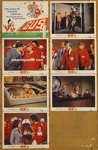 e761 GUS 7 vintage movie lobby cards '76 Disney, Don Knotts, football!