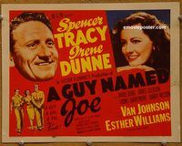 d845 GUY NAMED JOE vintage movie title lobby card R55 Spencer Tracy, Dunne