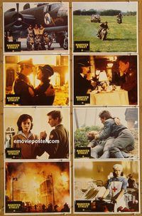 e854 HANOVER STREET 8 vintage movie lobby cards '79 Harrison Ford, Down