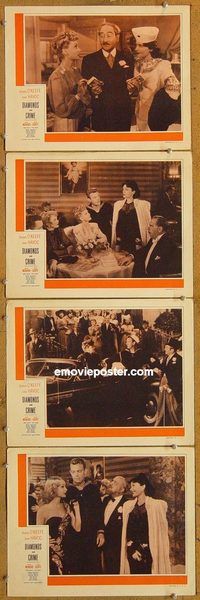 e444 HI DIDDLE DIDDLE 4 vintage movie lobby cards R50 Menjou, gambling!