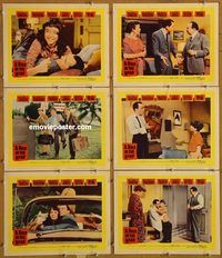 e660 HOLE IN THE HEAD 6 vintage movie lobby cards '59 Frank Sinatra, Robinson