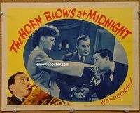 d313 HORN BLOWS AT MIDNIGHT vintage movie lobby card '45 Benny, Alexis Smith