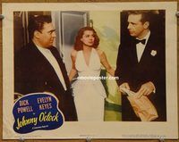 d366 JOHNNY O'CLOCK vintage movie lobby card R56 Dick Powell, Evelyn Keyes