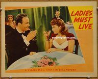 d386 LADIES MUST LIVE vintage movie lobby card '40 Morris, Rosemary Lane