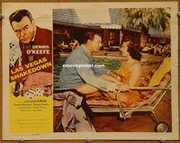 d392 LAS VEGAS SHAKEDOWN vintage movie lobby card '55 Dennis O'Keefe, Gray