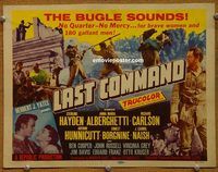 d883 LAST COMMAND title vintage movie lobby card '55 Sterling Hayden