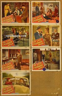 e772 LAST CROOKED MILE 7 vintage movie lobby cards '46 Red Barry, Ann Savage