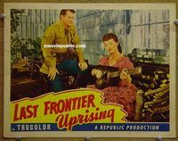 d393 LAST FRONTIER UPRISING vintage movie lobby card #2 '47 Monte Hale