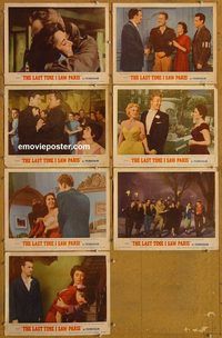 e773 LAST TIME I SAW PARIS 7 vintage movie lobby cards '54 Liz Taylor