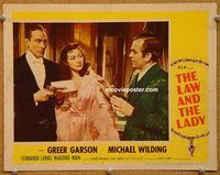 d394 LAW & THE LADY vintage movie lobby card #7 '51 Greer Garson, Wilding