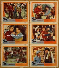 e672 LAWLESS RIDER 6 vintage movie lobby cards '54 Carpenter, Bascom