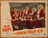 d396 LEMON DROP KID vintage movie lobby card #3 '51 Bob Hope +8 Santas!