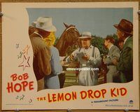 d397 LEMON DROP KID vintage movie lobby card #4 '51 Bob Hope betting!