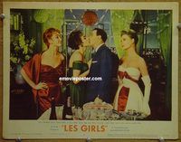 d398 LES GIRLS vintage movie lobby card #2 '57 Gene Kelly, Mitzi Gaynor