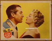 d401 LIFE OF HER OWN vintage movie lobby card #7 '50 Lana Turner, Ray Milland