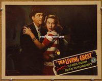 d407 LIVING GHOST vintage movie lobby card '42 James Dunn, Joan Woodbury