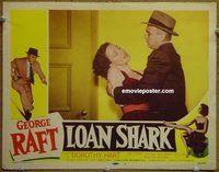 d408 LOAN SHARK vintage movie lobby card #7 '52 Dorothy Hart, Paul Stewart