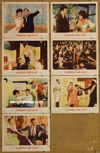 e777 LOOKING FOR LOVE 7 vintage movie lobby cards '64 Connie Francis